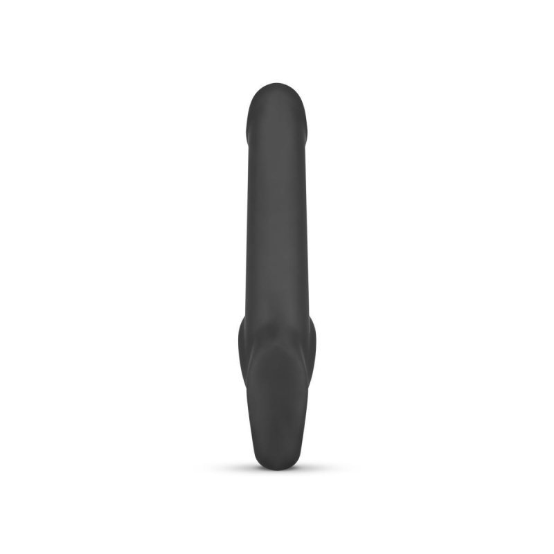Dopochwowy Strapon podwójne dildo dla lesbijek czarny penis 22 cm