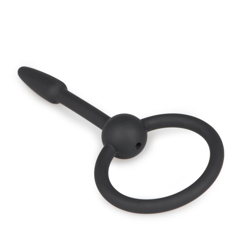 Dilator do penisa z zawleczką Small Silicone Penis Plug With Pull