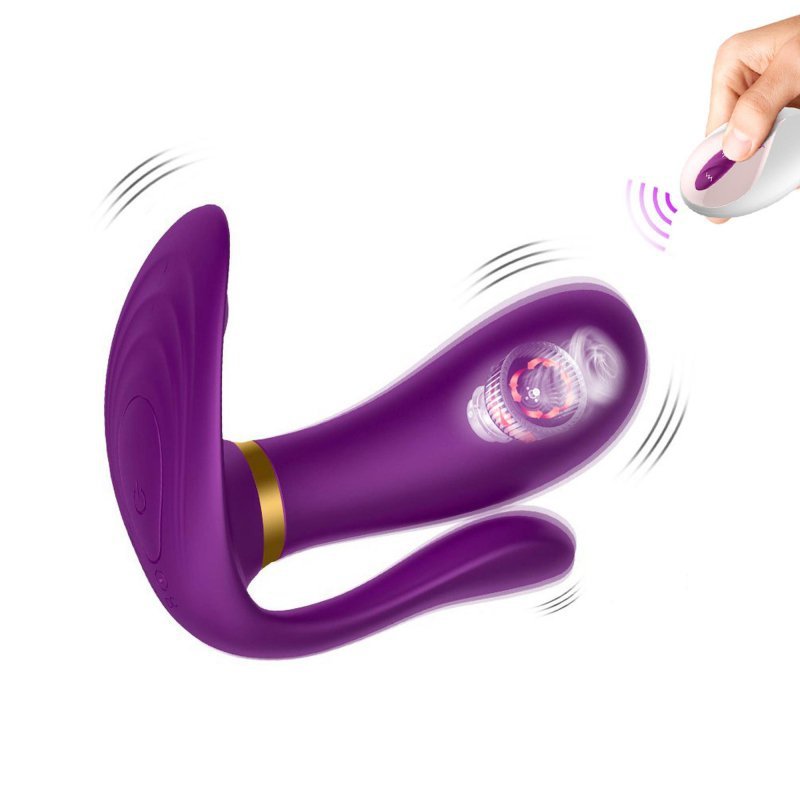 Remote wearable vibrator purple