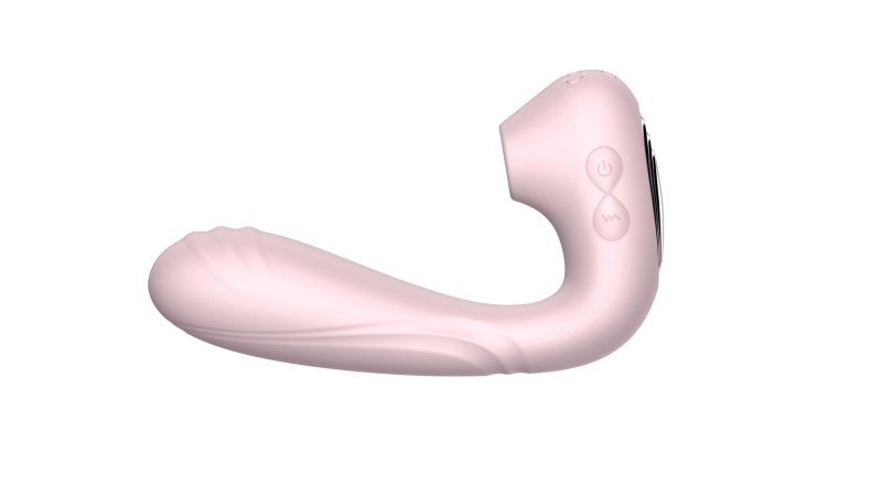Wearable sucking vibrator