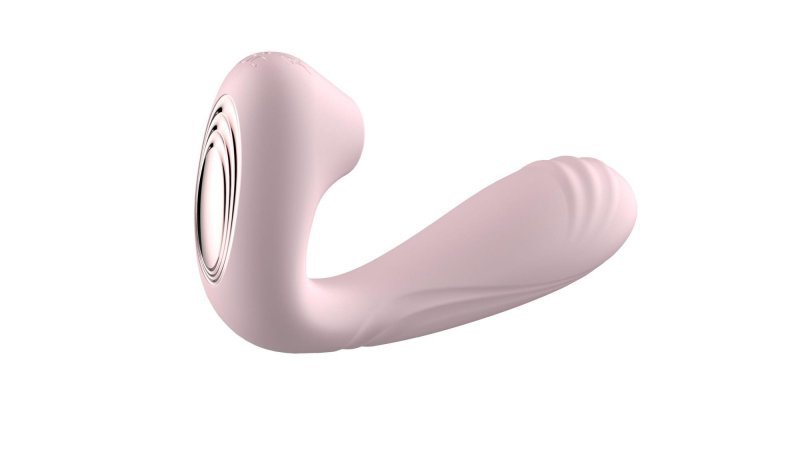 Wearable sucking vibrator