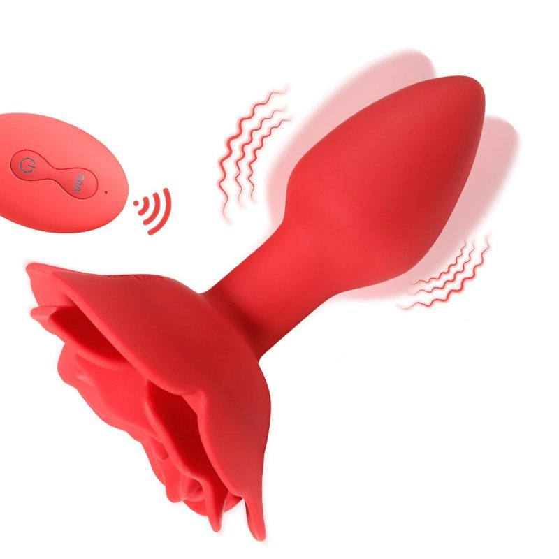 Korek analny rotacja Rose rotating anal plug