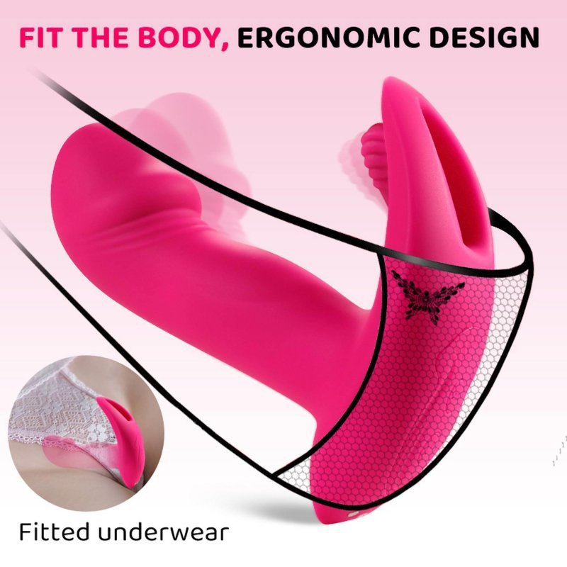 Wibrator do majtek na pilot z lizaniem Flicking wearable vibrator