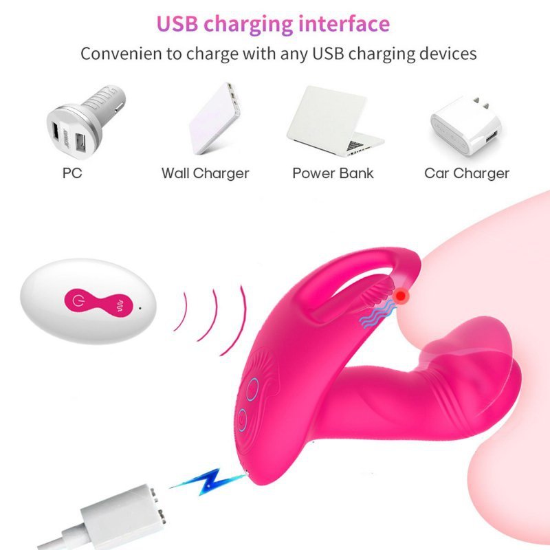 Wibrator do majtek na pilot z lizaniem Flicking wearable vibrator