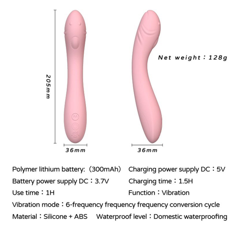 Klasyczny wibrator damski VIBRATOR PINK