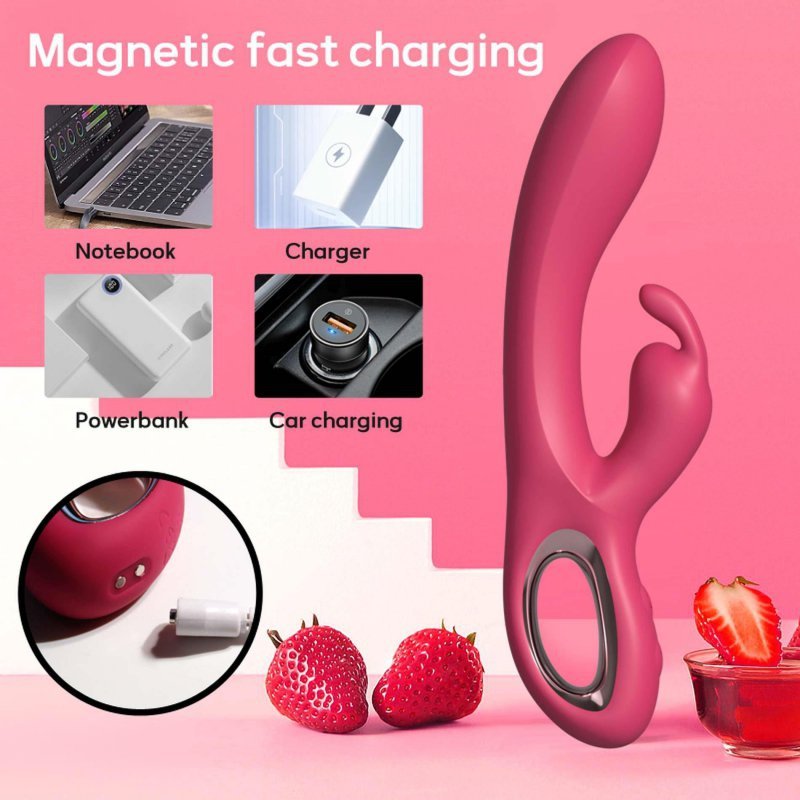 Klasyczny wibrator damski Rabbit vibrator PINK