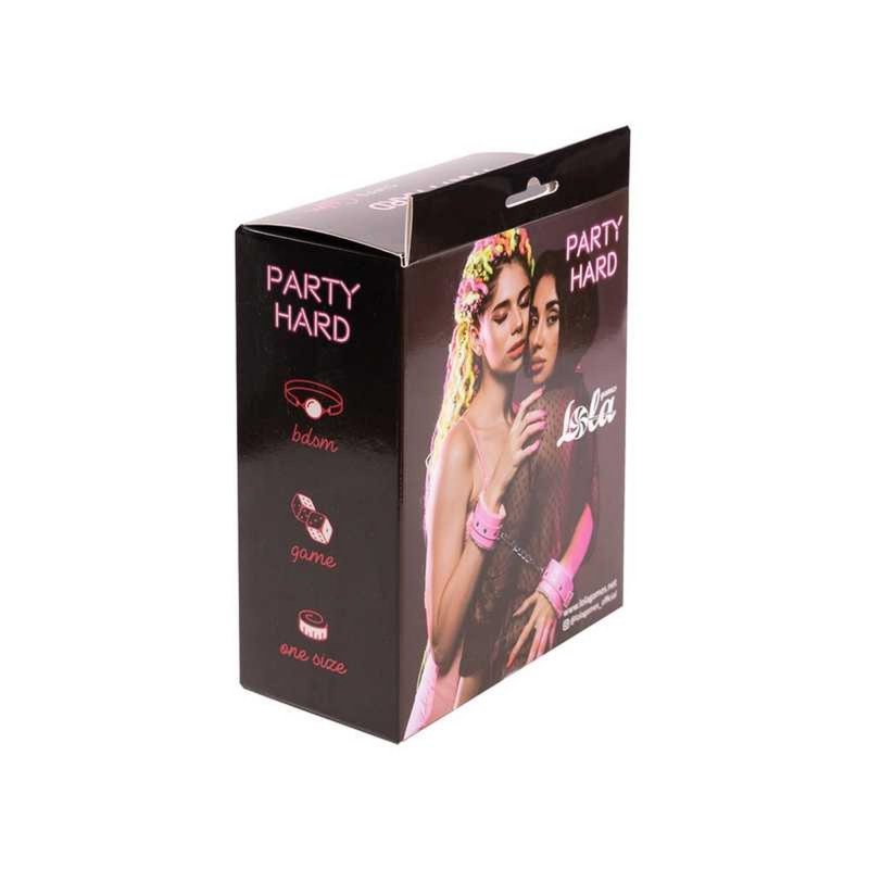 Kajdanki cuffs party hard calm pink