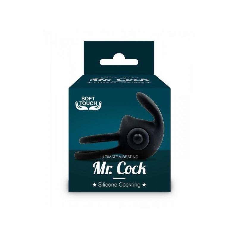 Mr. Cock Ultimate Vibrating Silicone Cockring black