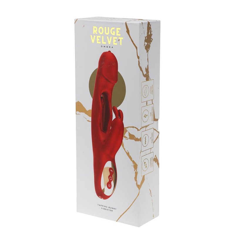 Potrójny wibrator do pochwy łechtaczki i punktu G Rouge Velvet