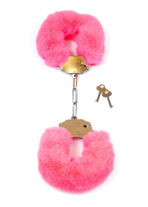 Kajdanki różowe Fetish B - Series- Furry Cuffs Pink