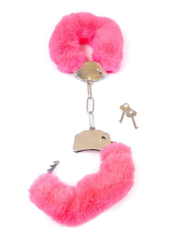 Kajdanki różowe Fetish B - Series- Furry Cuffs Pink
