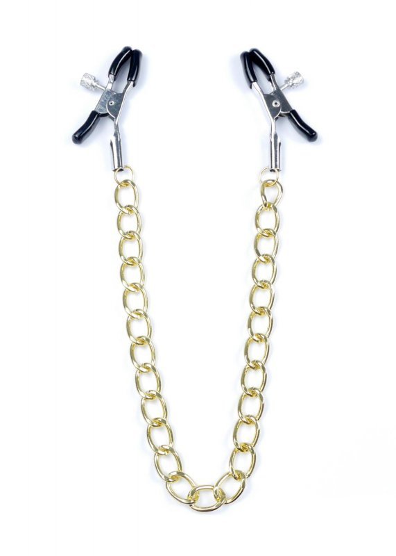 Klipsy na sutki łańcuch Exclusive Nipple Clamps No.8 - Fetish B