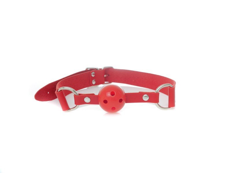 Knebel kulka do ust z dziurkami Ball Gag