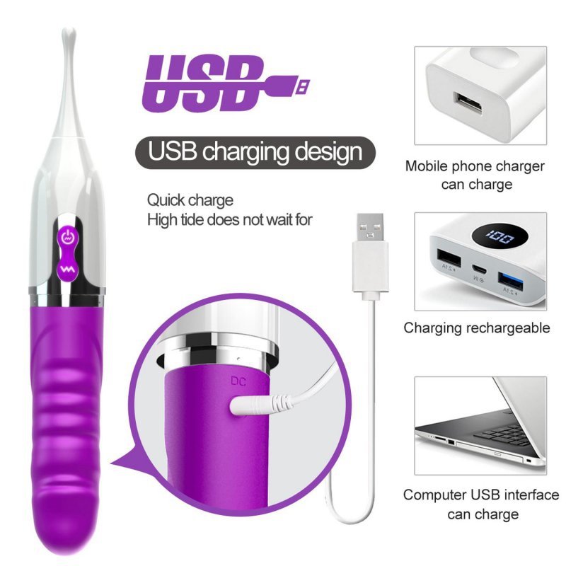 Stymulator wibrator dla kobiet USB 7 funkcji