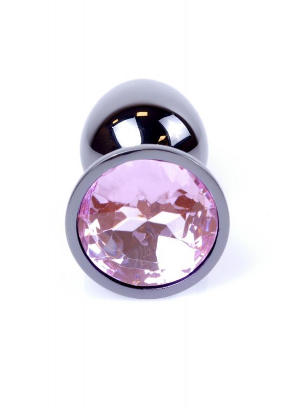 Korek analny z kryształem Jewellery Dark Silver PLUG- Rose