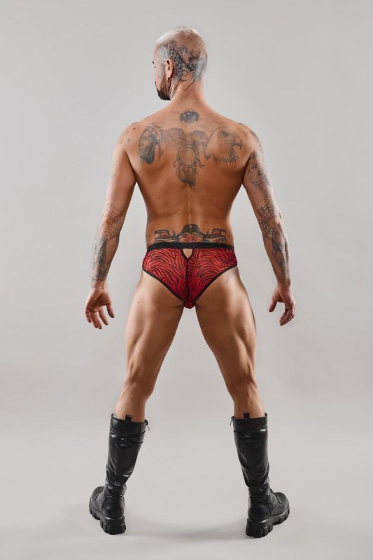 Męskie majtki brazyliany chippendales błyszczące - M