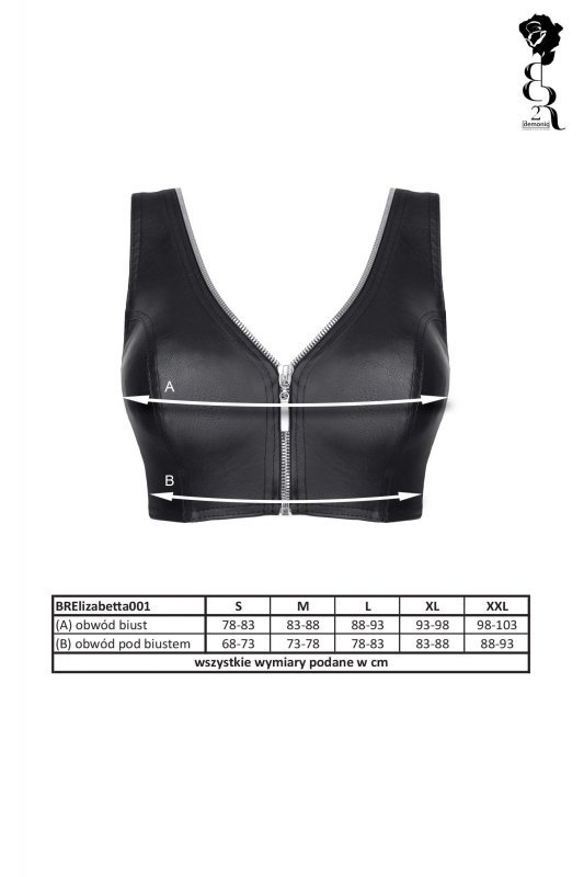 Bielizna - Brelisabetta001 top czarny rozmiar M
