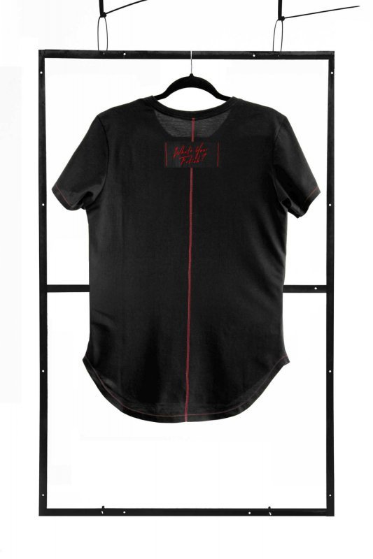 T-shirt men black L fashion