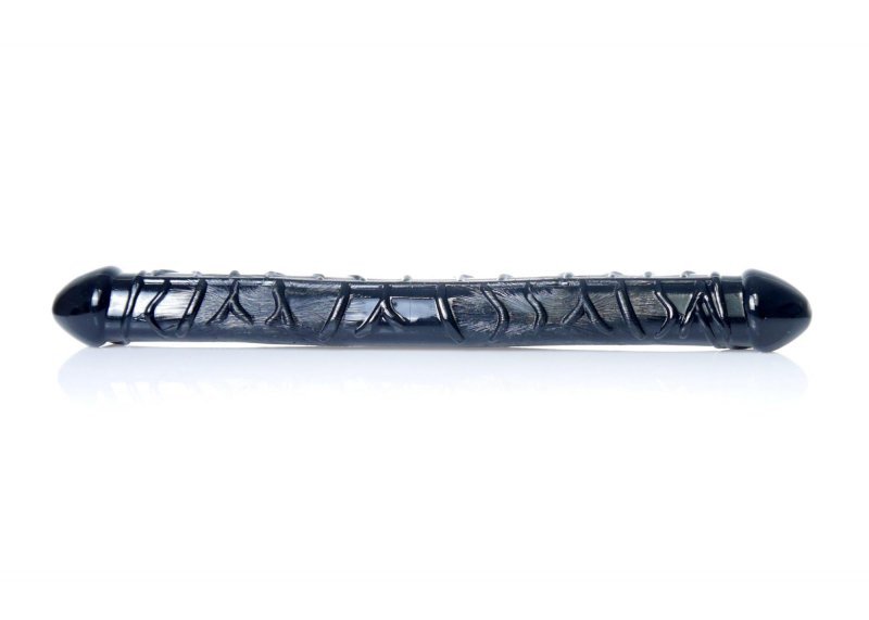 Dildo flexible double dong - black