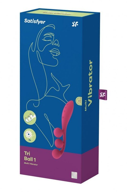Masażer wibrator Satisfyer Tri Ball 1 red
