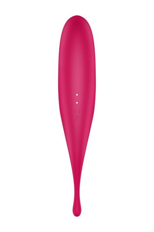 Stymulator powietrzny punktowy z pulsacją Satisfyer Twirling Pro czerwony