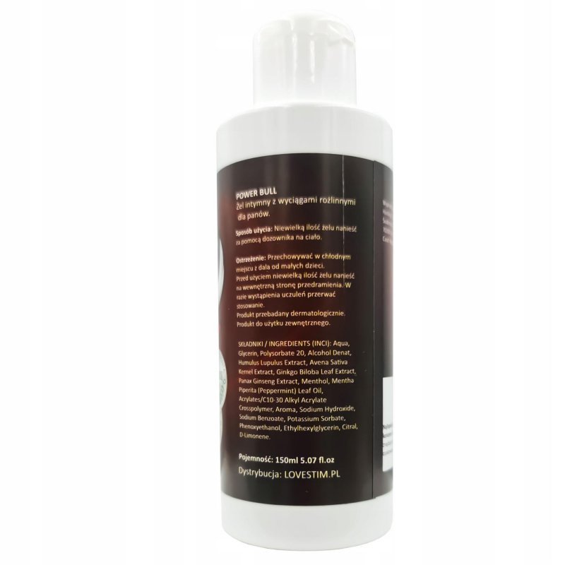 Świetny żel na erekcję Power Bull 150 ml