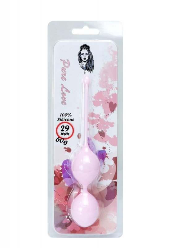 Silicone kegel balls 29mm 60g light pink - boss series