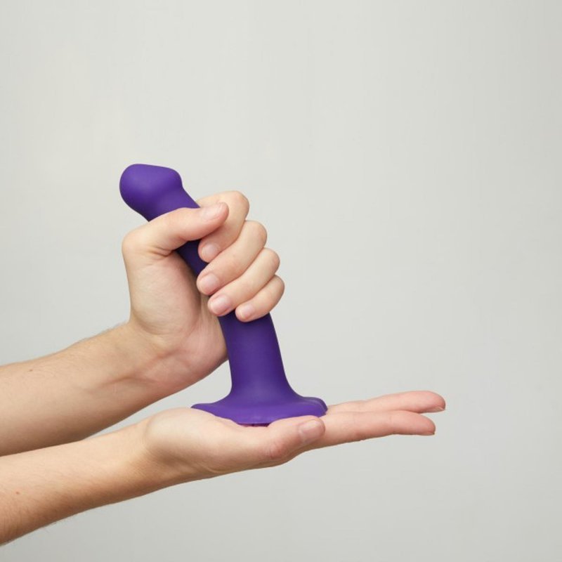 Dildo analne na przyssawce stymulator prostaty fiolet