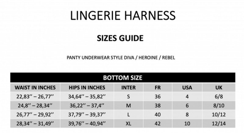Strapon Harness Lingerie Heroine - XL