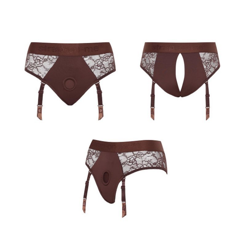 Strapon Harness Lingerie Diva - XXL - chocolate