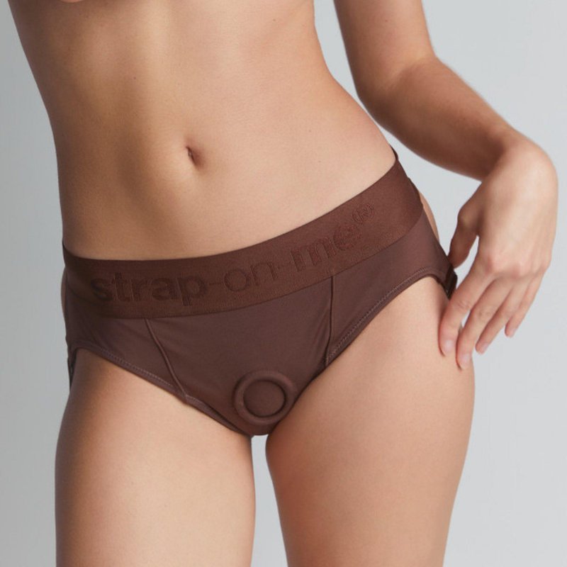 Strapon Harness Lingerie Heroine - XXL - chocolate