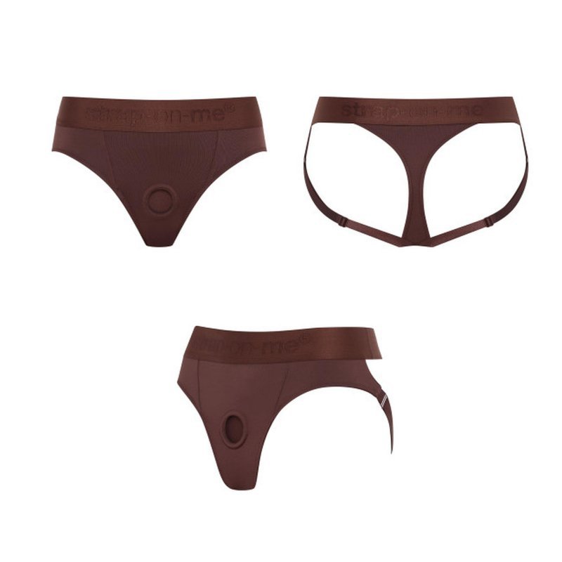 Strapon Harness Lingerie Heroine - XXL - chocolate