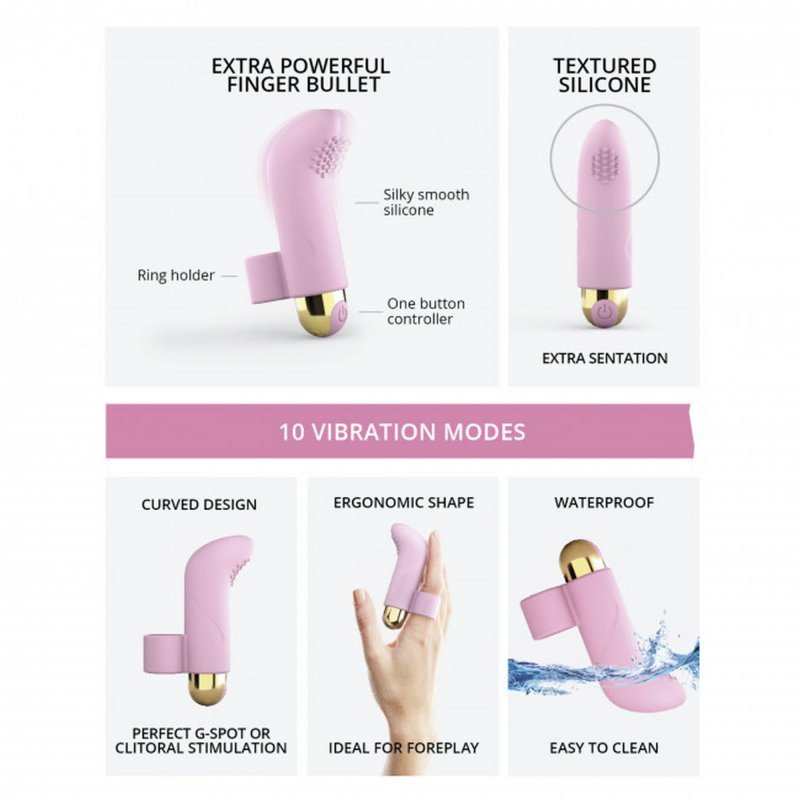 Mini wibrator sex masażer na palec stymulator punktu g