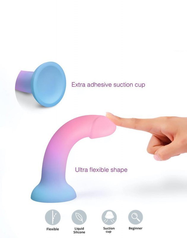 Kolorowy śliczny dildo penis UTOPIA