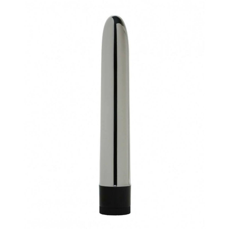 Gładki chromowany wibrator Dorcel Silver Star