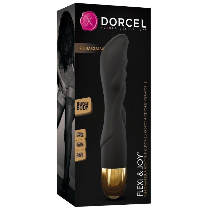 Elegancki wibrator z wypustkami Dorcel Flexi &amp; Joy