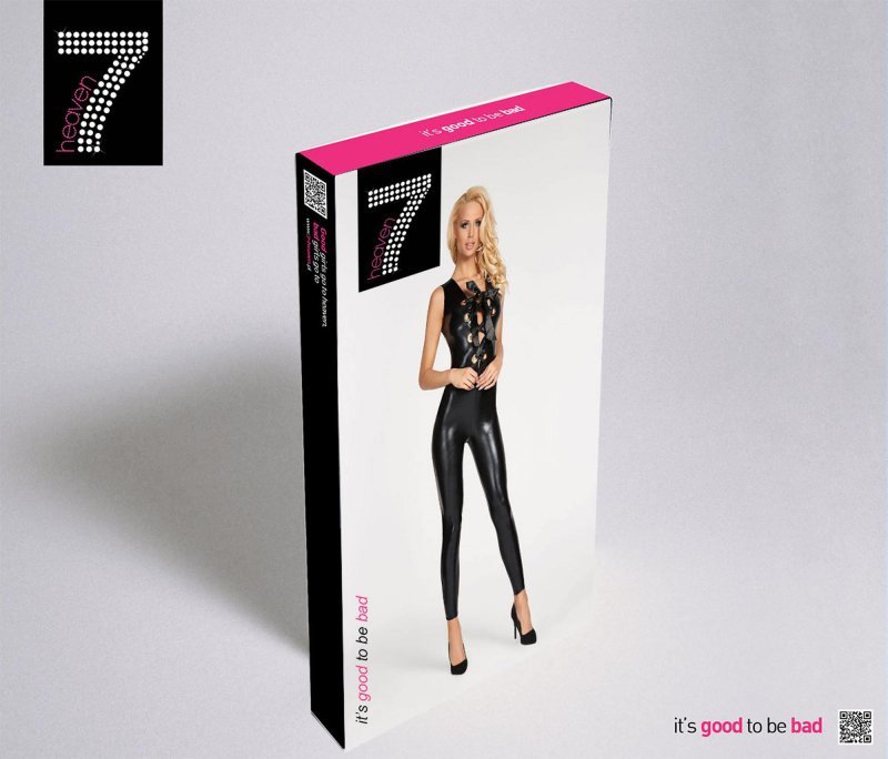 Boski kombinezon pełny bodystocking  CS022 L/XL