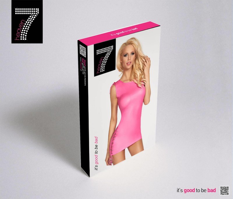 Sukienka w stylu pole dance różowa XL