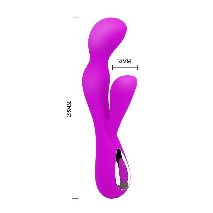 Wibrator stymulator punktu g z króliczkiem Pretty Love Impluse