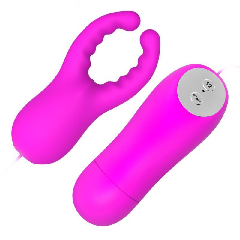Wibrator szczypce z pilotem Pretty Love Mini Love Eggs