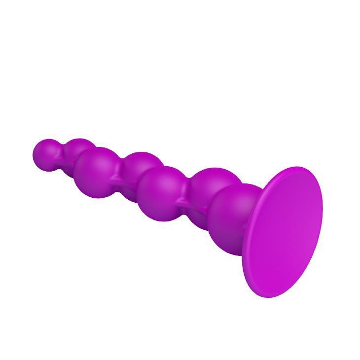 Bąbelkowy korek analny z kulkami przyssawka Pretty Love 15 cm