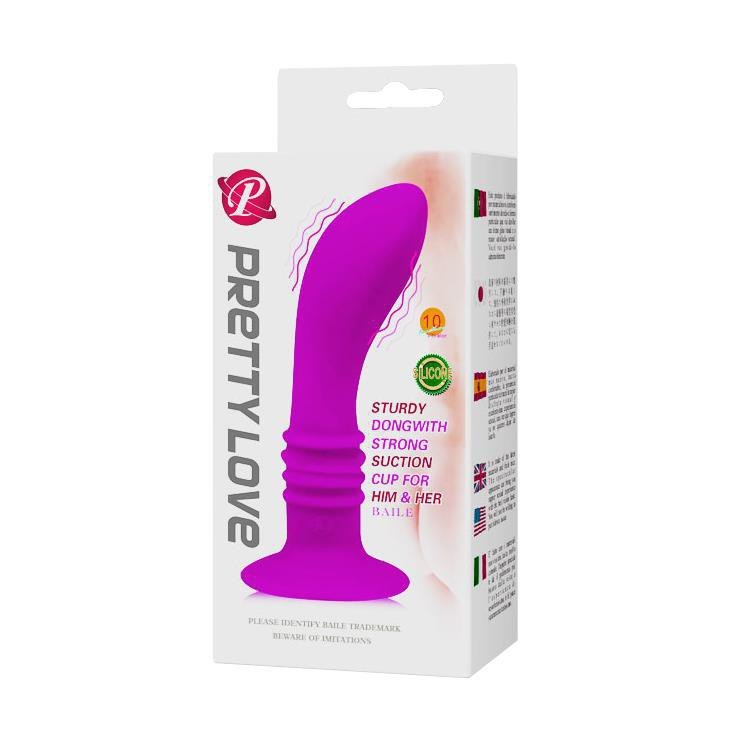 Wibrujący korek analny masażer prostaty przyssawka Pretty Love - Anal