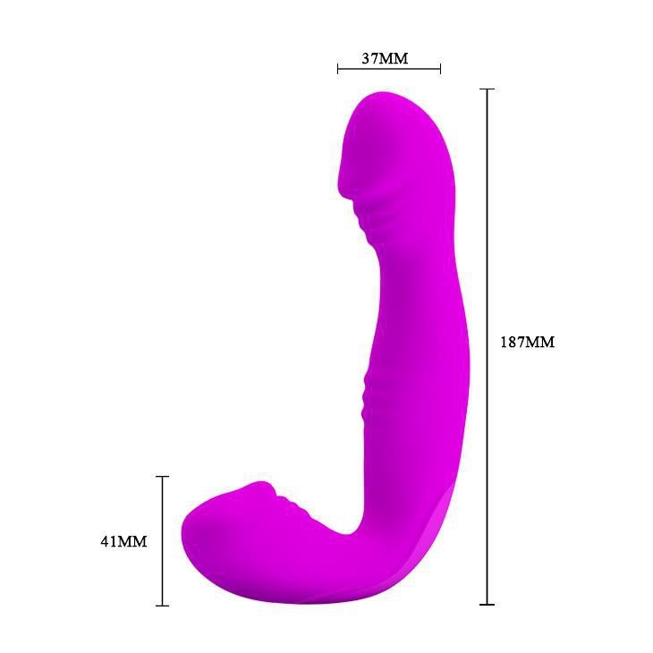 Wibrator z masażerem łechtaczki Pretty Love Angelo 30 funkcji