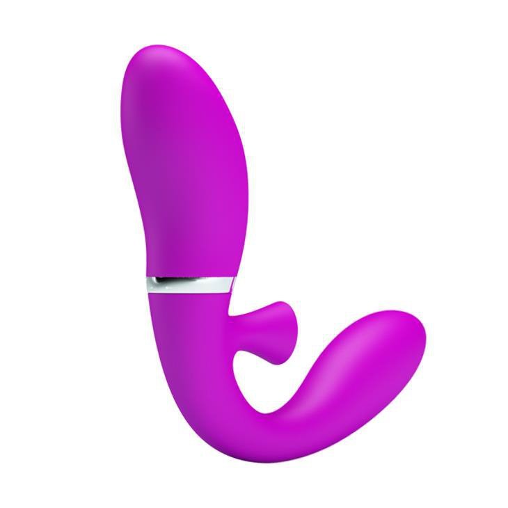 Zakrzywiony wibrator z funkcją ssania Pretty Love Magic Finger
