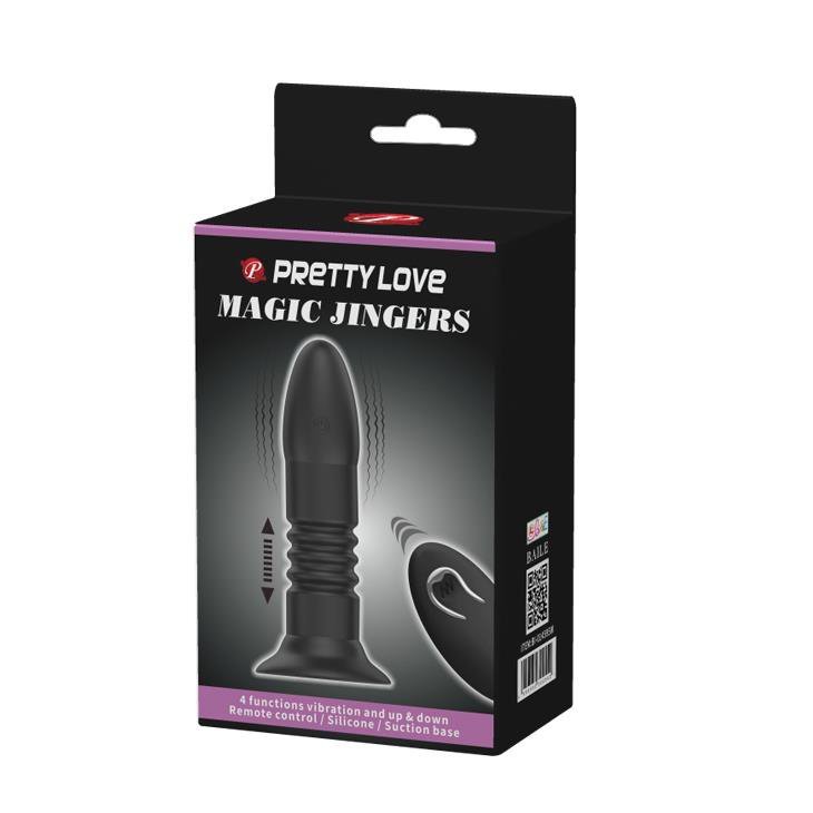 Posuwisty korek analny z przyssawką Pretty Love Magic Jingers