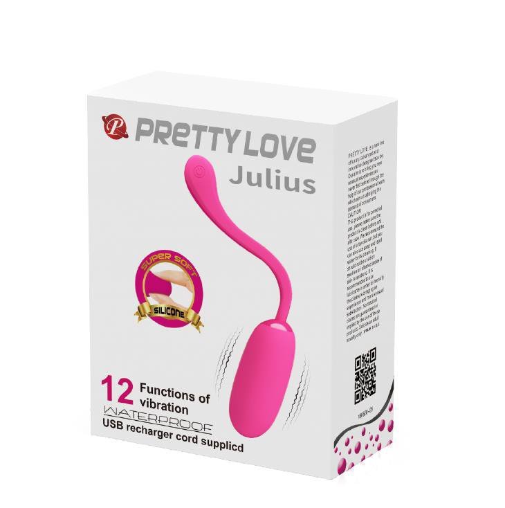 Wibrujące jajeczko z pilotem Pretty Love Julius Egg różowe