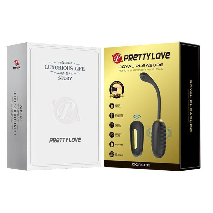 Prązkowane jajeczko wibrujące Pretty Love Doreen Egg Royal Pleasure