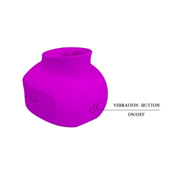 Wibrujący masażer łechtaczki z językiem Pretty Love Estelle 