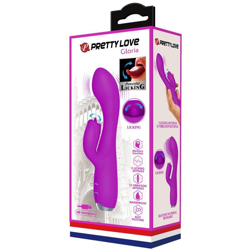 Wibrator króliczek z języczkiem Pretty Love Gloria
