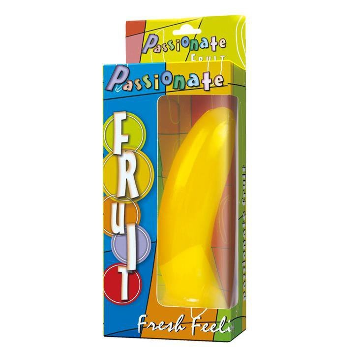 Banan na przyssawce dildo owocowe 17 cm